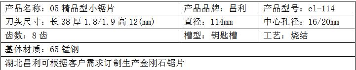 精品型小鋸片